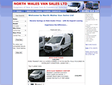 Tablet Screenshot of northwalesvansales.co.uk